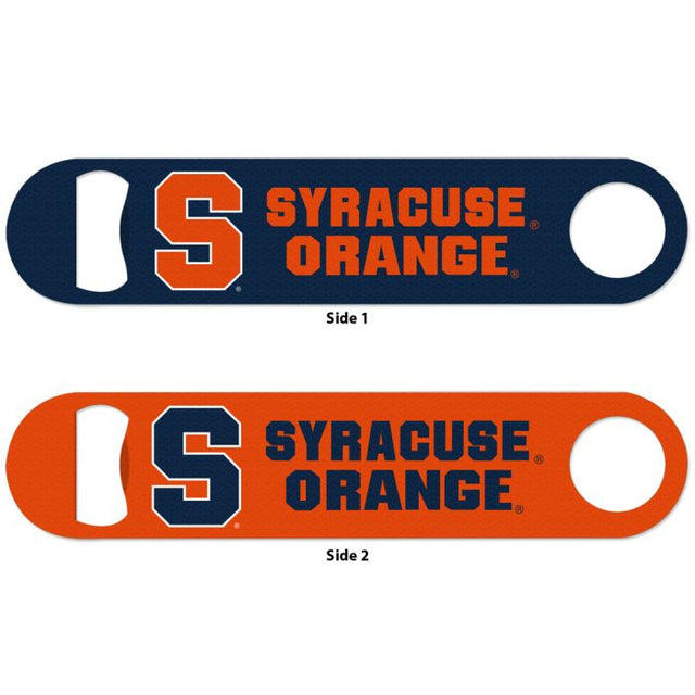 Syracuse Orange Metal Bottle Opener 2 Sided