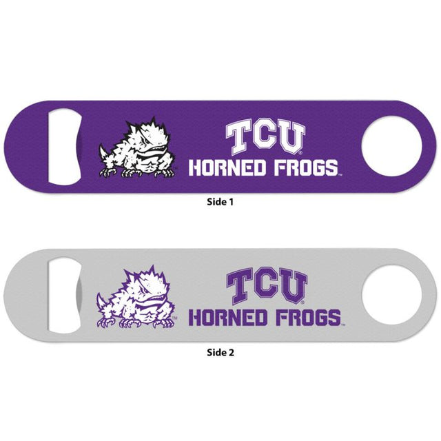 TCU Horned Frogs Metal Bottle Opener 2 Sided