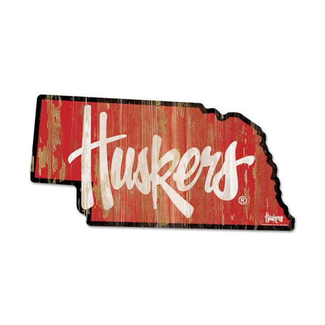 Nebraska Cornhuskers STATE SHAPE