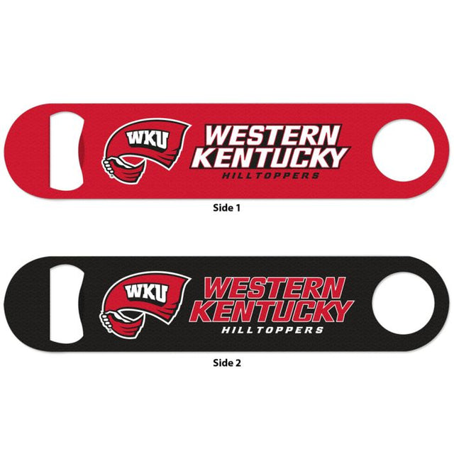 Abridor de botellas de metal de dos lados Western Kentucky Hilltoppers