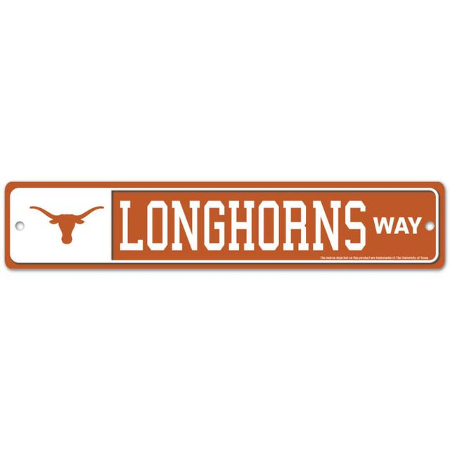 Letrero de calle o zona de Texas Longhorns de 3,75" x 19"