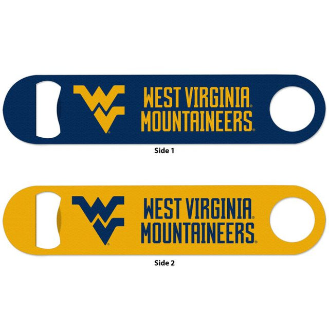 Abridor de botellas de metal de dos caras de West Virginia Mountaineers