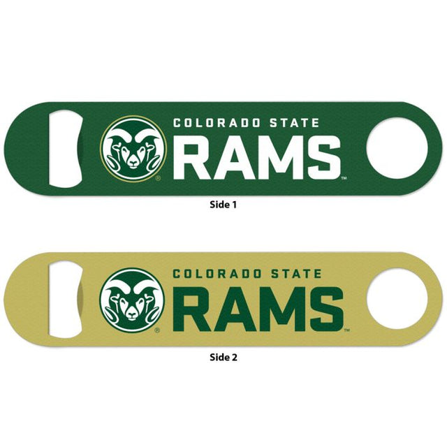 Abridor de botellas de metal de dos lados de Colorado State Rams