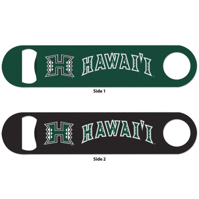 Hawaii Warriors Metal Bottle Opener 2 Sided