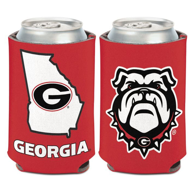 Enfriador de lata con forma de estado de Georgia Bulldogs, 12 oz.