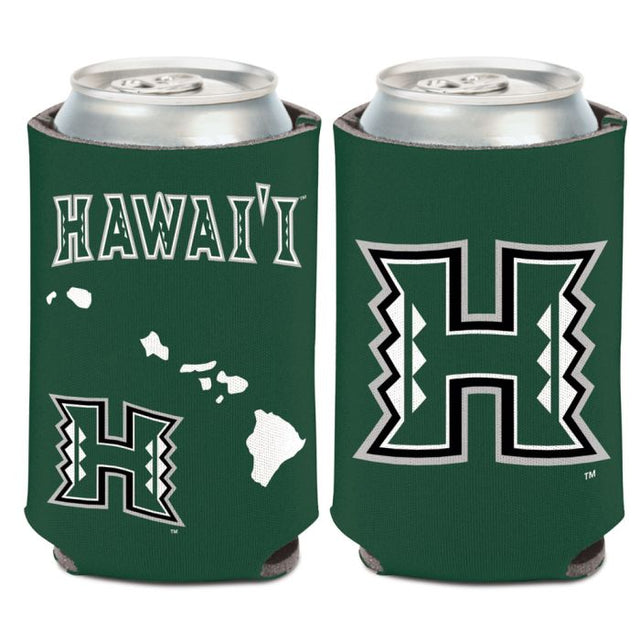 Hawaii Warriors STATE SHAPE Can Cooler 12 oz.