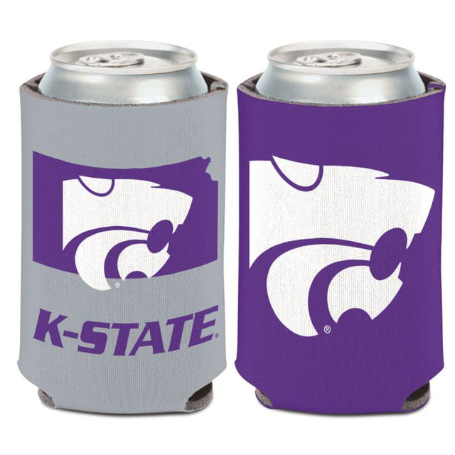 Kansas State Wildcats STATE SHAPE Can Cooler 12 oz.