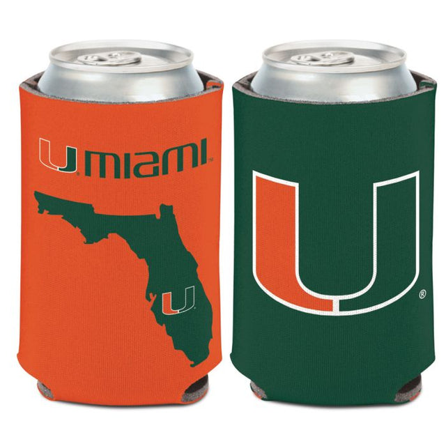 Enfriador de latas STATE SHAPE de Miami Hurricanes, 12 oz.