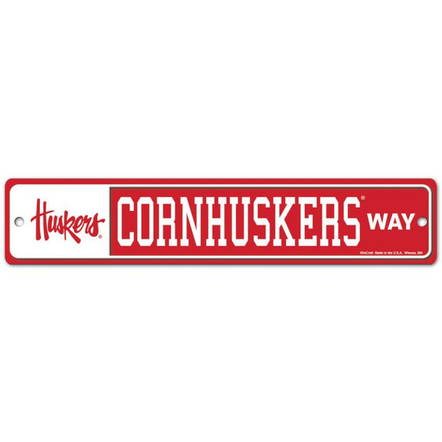 Nebraska Cornhuskers Street / Zone Sign 3.75" x 19"