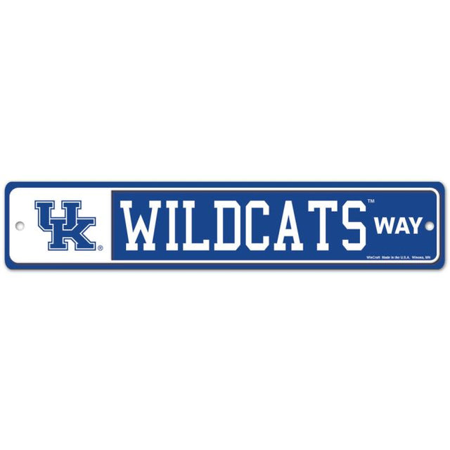 Letrero de calle o zona de Kentucky Wildcats de 3,75" x 19"