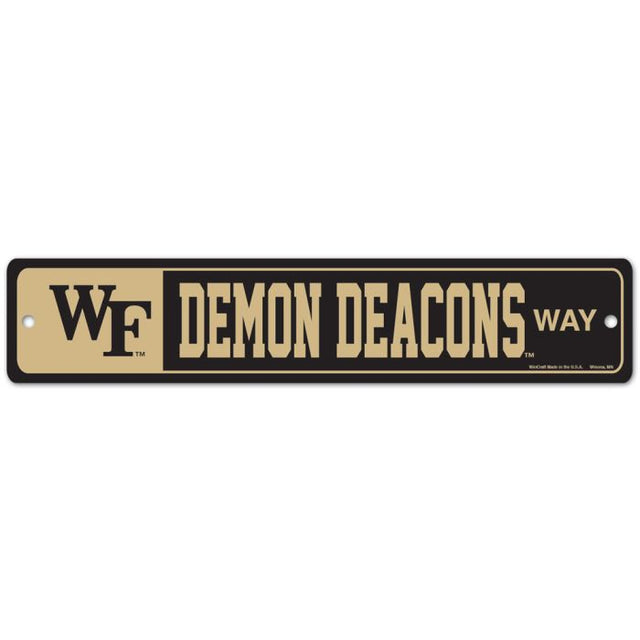 Wake Forest Demon Deacons Street / Zone Sign 3.75" x 19"