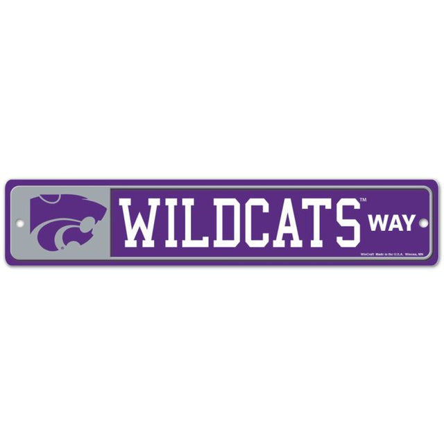 Kansas State Wildcats Street / Zone Sign 3.75" X 19"