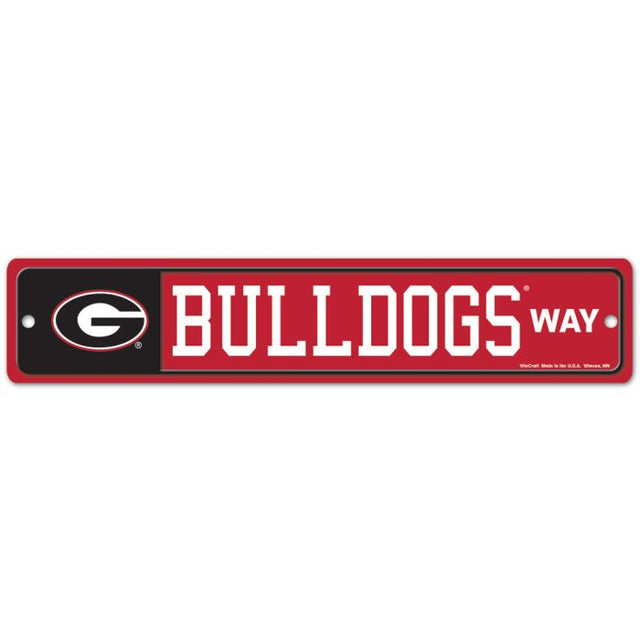 Georgia Bulldogs Street / Zone Sign 3.75" X 19"