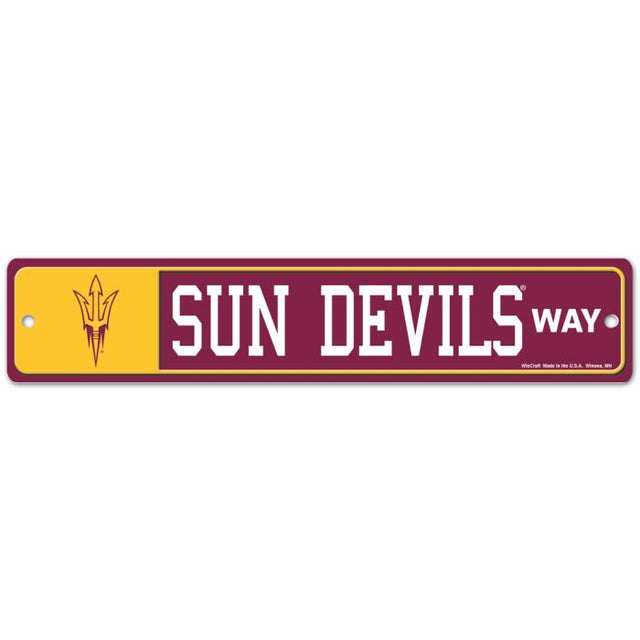 Arizona State Sun Devils Street / Zone Sign 3.75" X 19"