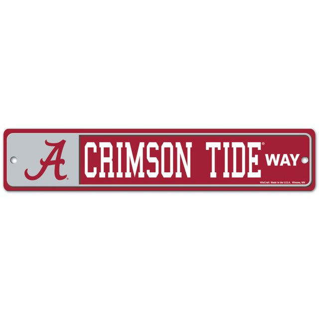 Alabama Crimson Tide Street / Zone Sign 3.75" X 19"