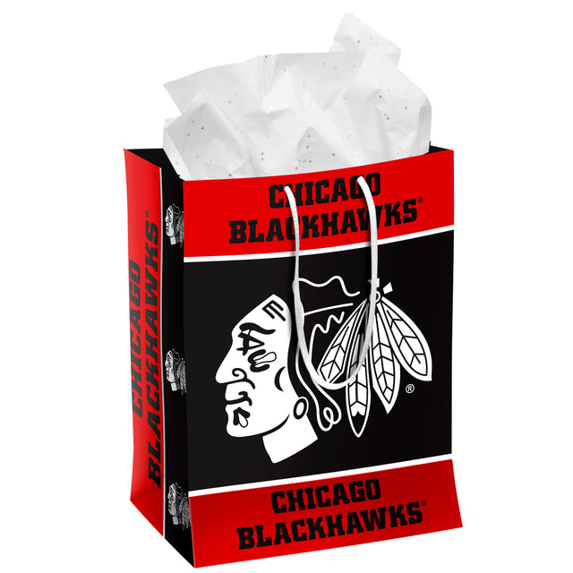 Bolsa de regalo mediana de los Chicago Blackhawks