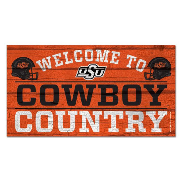 Oklahoma State Cowboys Wood Sign 13"x24" 1/4" thick