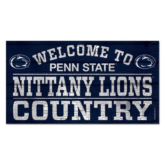 Letrero de madera de los Penn State Nittany Lions, 13" x 24", 1/4" de grosor