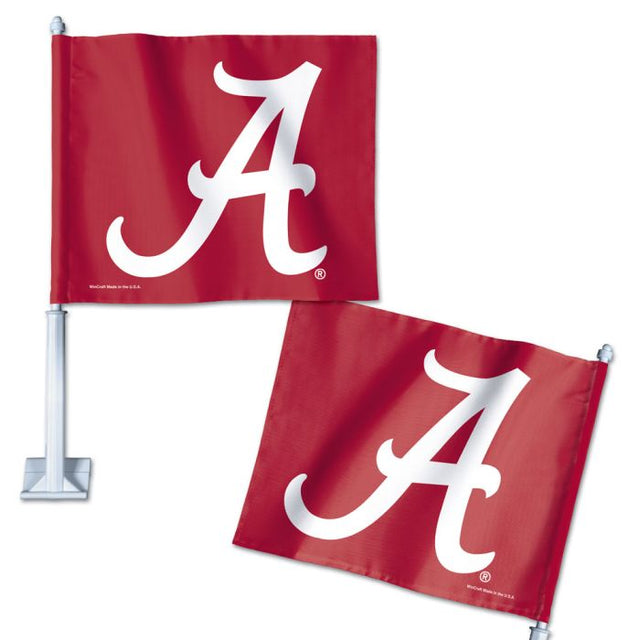 Bandera para auto de Alabama Crimson Tide de 11,75" x 14"