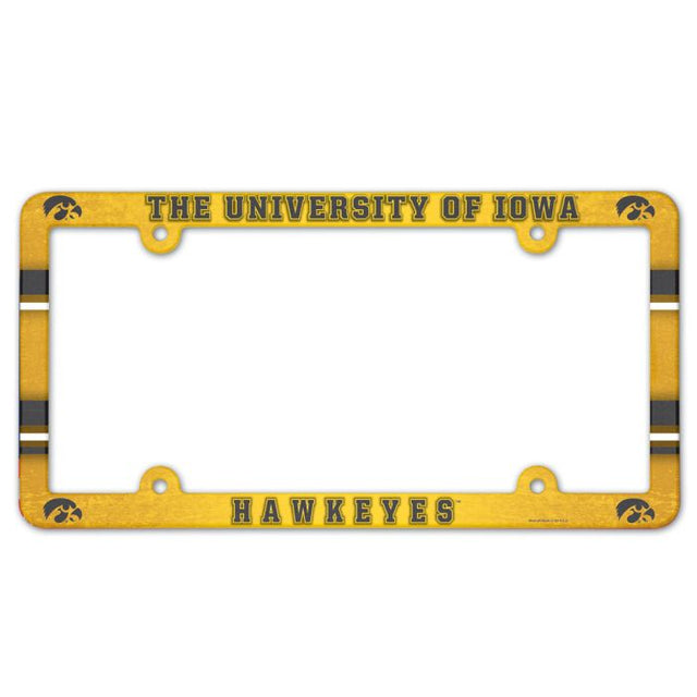 Iowa Hawkeyes Lic Plate Frame Full Color