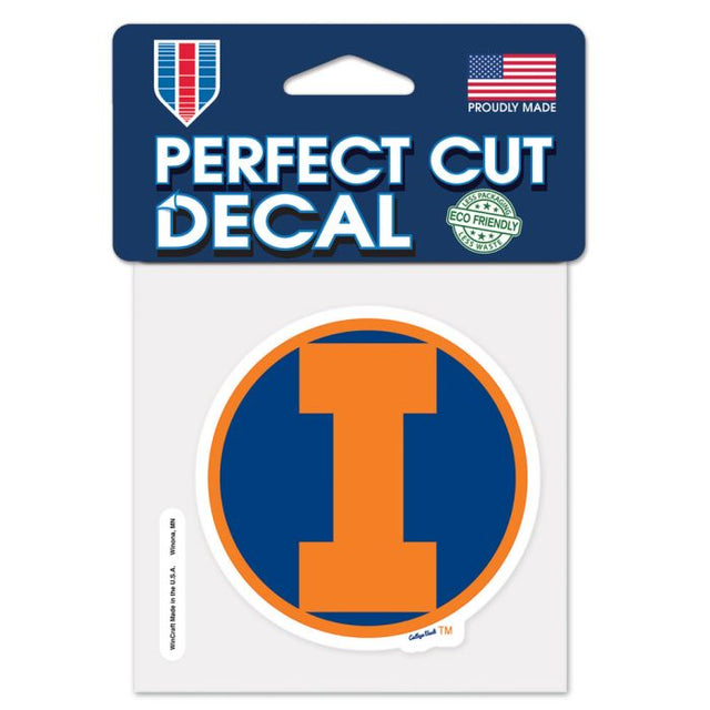 Illinois Fighting Illini /College Vault vault Perfect Cut Color Decal 4" x 4"