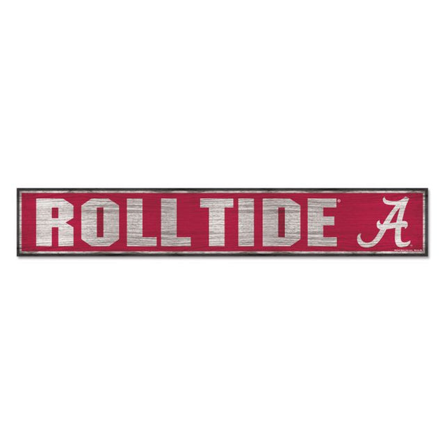 Alabama Crimson Tide Wood Sign 6"x36" 3/8" thick