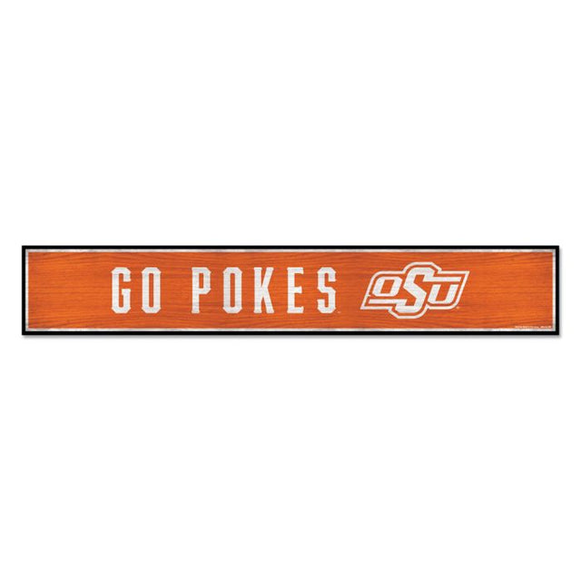 Oklahoma State Cowboys Wood Sign 6"x36" 3/8" thick