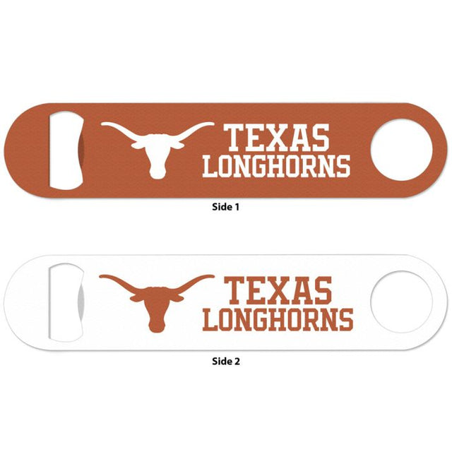 Abridor de botellas de metal de dos lados de Texas Longhorns