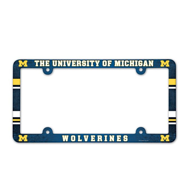 Michigan Wolverines Lic Plate Frame Full Color