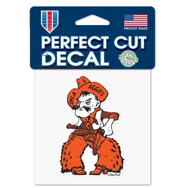 Oklahoma State Cowboys /College Vault Perfect Cut Color Decal 4" x 4"