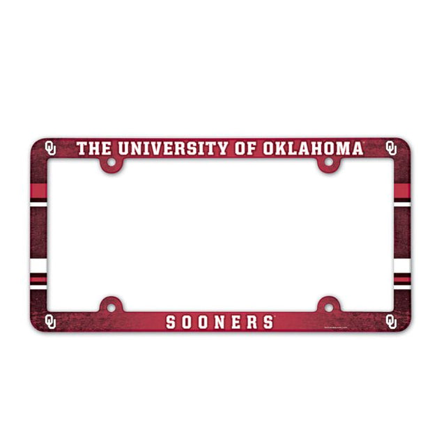 Oklahoma Sooners Lic Plate Frame Full Color