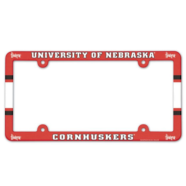 Nebraska Cornhuskers Lic Plate Frame Full Color