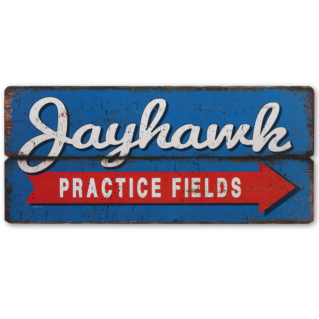 University of Kansas Practice Fields Wood Wall Decor