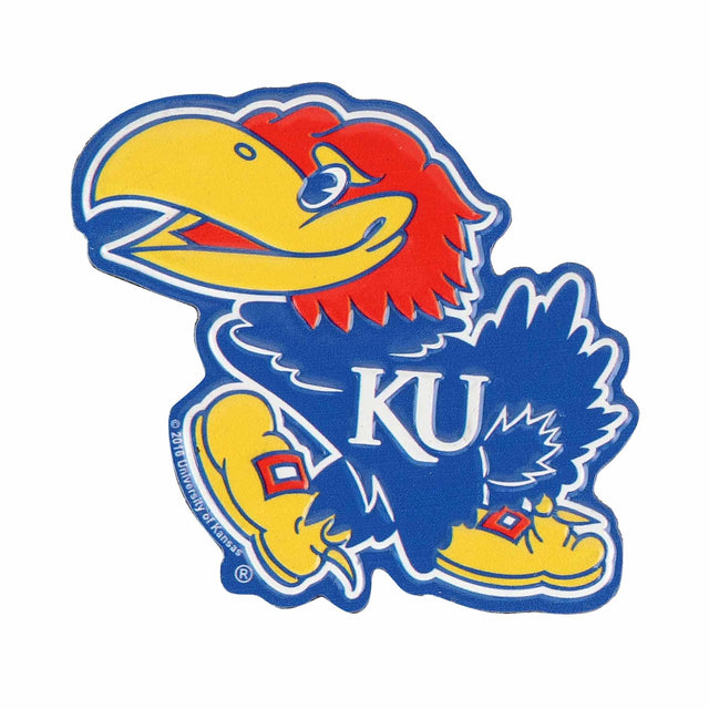 University of Kansas Jayhawks Logo Embossed Metal Magnet