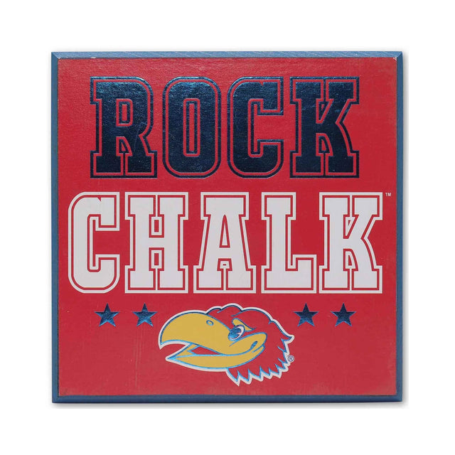 University Of Kansas Rock Chalk Wood Wall Decor