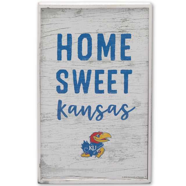 University of Kansas Home Sweet Kansas Wood Wall Decor