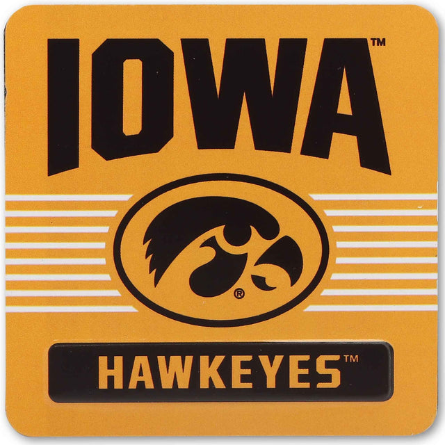 Imán de metal de los Hawkeyes de la Universidad de Iowa