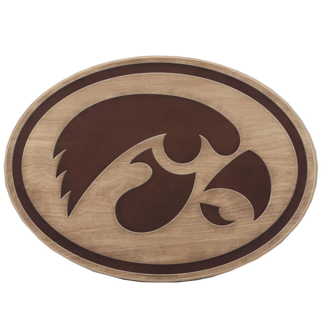 University of Iowa Hawkeyes Logo Wood Wall Decor