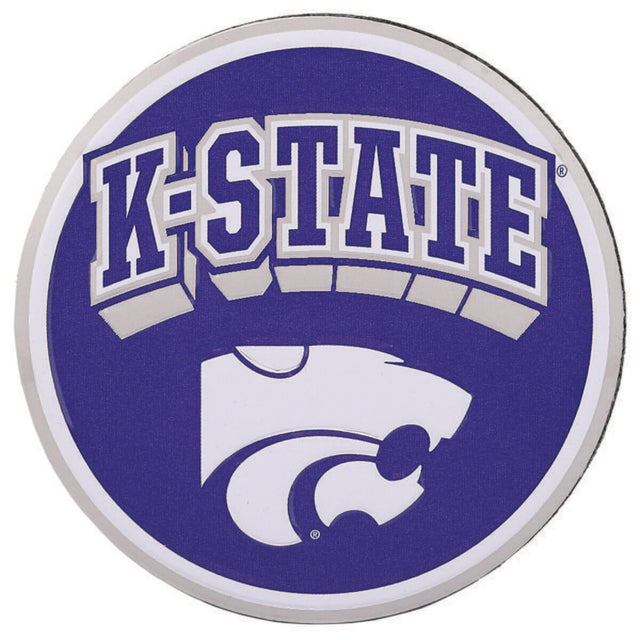 Kansas State University Round Metal Magnet