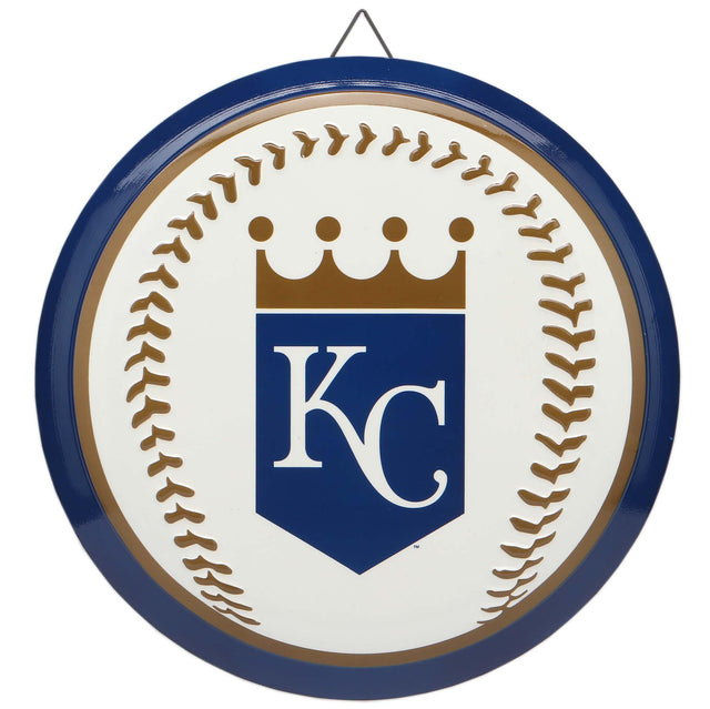 Kansas City Royals Round Baseball Metal Sign