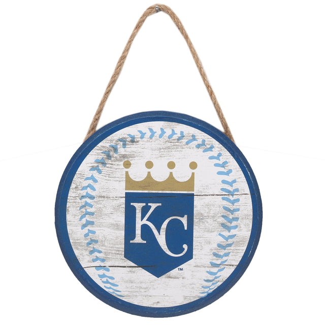 Kansas City Royals Baseball Hanging Wood Wall Decor