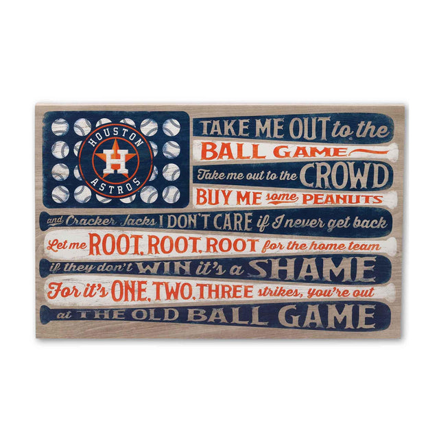 Houston Astros Canvas Flag Wall Decor