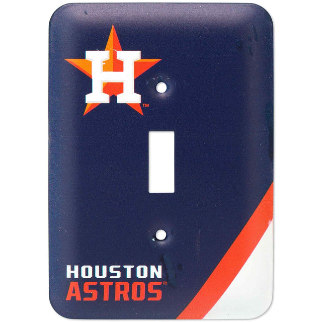 Placa de interruptor de metal de los Houston Astros