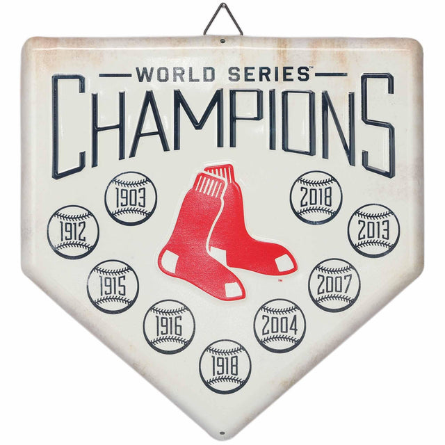 Boston Red Sox Home Plate Metal Wall Decor