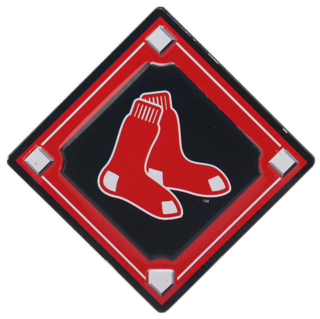 Imán con el logotipo del diamante de béisbol de los Boston Red Sox