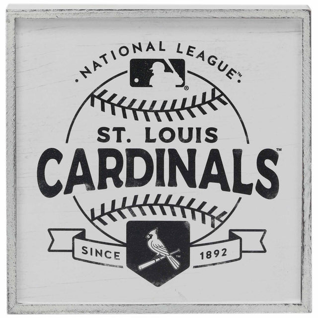 St. Louis Cardinals B&W Block Wall Decor