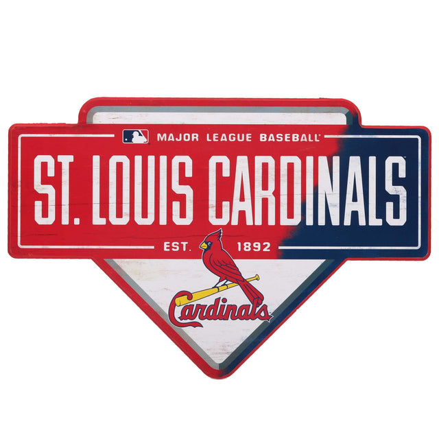 St. Louis Cardinals Home Plate Wood Wall Decor