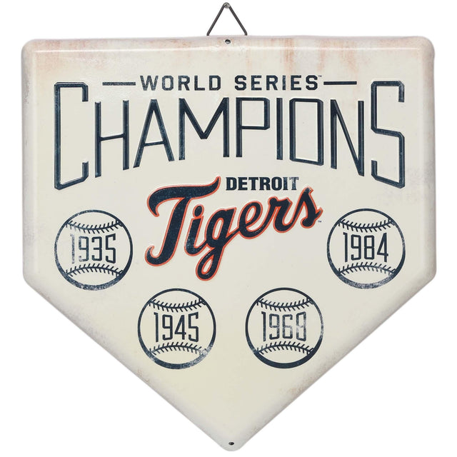 Detroit Tigers Home Plate Metal Wall Decor