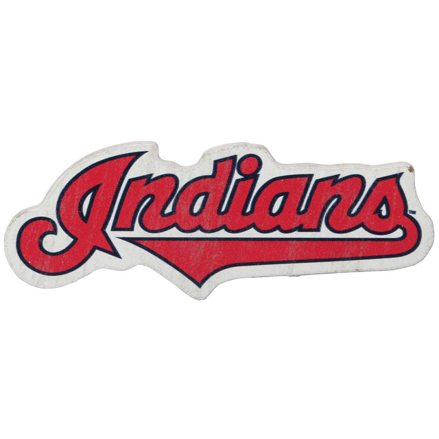 Imán con el logotipo de los Cleveland Indians de gran tamaño