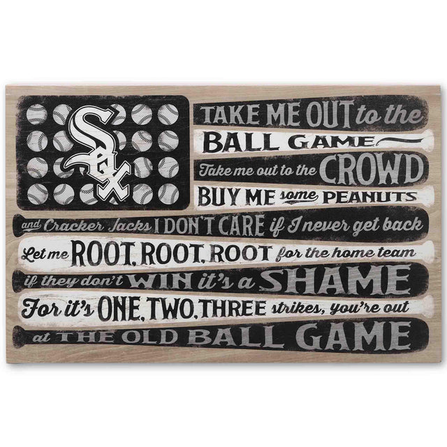 Chicago White Sox Canvas Flag Wall Decor